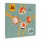 Stupell Industries Tasty Sushi Party Gathering Canvas Design by Juliet Rose Philips